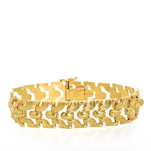 Milor Jewelry Stunning Milor Italian Solid 4k Gold Bracelet